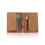 New style leather magic wallet rfid blocking slim money clip wallet elastic band magic wallet
