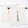 Customized  White Waterproof Drawstring Bag Pu Leather Drawstring Pouch
