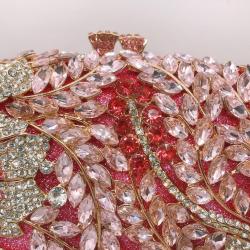 2024 new Handbag Crystal Bags Evening Dinner Shoulder Bag Flower Clutch Purse Party Bag