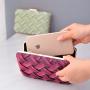 Weaving Cotton Cloth Banquet bags Girl Gradient Lock Buckle Party Wallet Handbags Retro Evening Bags For Women