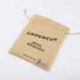 Custom Logo Printed Jute Burlap Linen Drawstring Bag Tea Potato Coffee Beans Packaging Bag