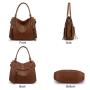 2022 Realer wholesale ladies shoulder bag Large waterproof casual gift Hobo bag Bucket Purses PU Leather 2pcs women handbags