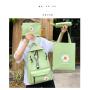 2024 Little Daisy Girl Customs Backpack Canvas Schoolbag Junior High School Student Backpack Simple 4-in-1 Set Bag