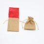 Eco-Friendly Natural Linen Drawstring Bag Jute Burlap Hemp Dust Bag For Gift Packaging