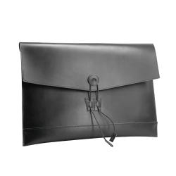 Custom A4 A5 file folder envelope portfolio vegetable tanned leather high-end document paper bag leather case