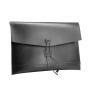 Custom A4 A5 file folder envelope portfolio vegetable tanned leather high-end document paper bag leather case