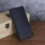 High Quality Vintage long leather wallets for men crazy horse leather bifold wallet Card Slots Bag Cash Clip Wallets For man