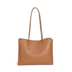 Trendy Stylish Full Grain Genuine Leather Luxury Brand Women'S Large Tote Shoulder Bags Bolsa Ladies Casual Handbags Wholesale