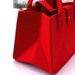 Promotion Felt Cloth Tote Lunch Bag Custom Logo Printing Luxury Handle Cotton Wedding Christmas Party Shopping Bag