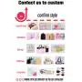 Customize Logo Stick Letter Patches Multi Colors Metal Zipper Lightweight Portable Women Transparent PVC Clear Travel Pouches