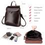 LOVEVOOK Realer school bag for girls teenagers vintage large travel female shoulder bag women backpack genuine leather backpacks