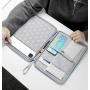 ZWY026 Daily Portable Compact Tablet Case Outdoor Lightweight PU Solid Color Waterproof Tablet Bag Business Wearable Clutch Bag