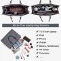 LOVEVOOK 2pcs Custom logo 15.6 In Portable Waterproof PU leather Laptop Tote bag Work Bag for Women Handbag Computer Briefcase
