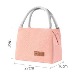 Thermal Insulated Lunch Box Tote Cooler Bag Bento Pouch Lunch Container School Food Storage Bags Oxford Cloth Aluminum Foil ODM