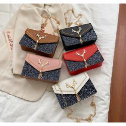 Hot Sale Korean Fashion Tassel Women's Small Square Bags Factory Wholesale Chain Women's Single Shoulder Bags