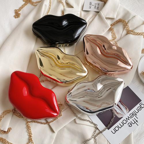 Korean Version of Instagram Lip Bag New Trend Girl Bright Face Chain Single Shoulder Cross Body Small Bolsos-para-mujeres Bag