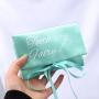 Luxury Double-Deck Satin Envelope Jewelry Pouch With Bow Envelope Silk Satin Gift Jewelry Packaging Dudt Bag