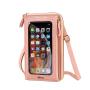 2024 touch screen mobile phone bag anti-theft shoulder crossbody bags transparent mini small wallets cell phone bag