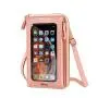 2024 touch screen mobile phone bag anti-theft shoulder crossbody bags transparent mini small wallets cell phone bag