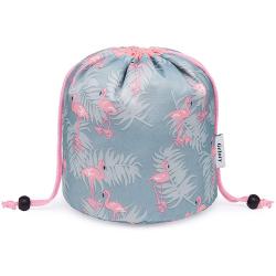 Gelory Travel Large Toiletry Organizer Waterproof Makeup Bag Lazy Makeup Bag Drawstring Cosmetic Bag
