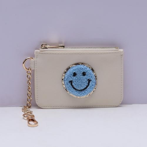 Wholesale RTS  Mini Pouch Change Wallet with Keychain Key Holder Cute Small Zippered Purse Coin Women's Coin Purse