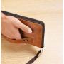 ZWY013 New Fashion Men Long Clutch Wallet Multi-card Convenient Vintage PU Money Clip Daily Zipper Soft Leather Card Case