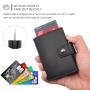 2024 Supplier Customize Aluminum Credit Card Holder Slim RFID Blocking Metal Pop Up Wallet