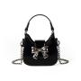 Wholesale PU Material Zipper Handbag Shoulder Shopping Tote Bag With Design Shopping Bags Women Shoulder