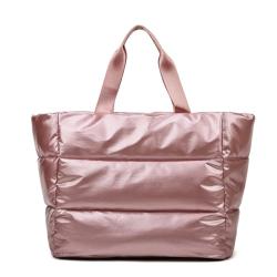Large Puffer Tote Bag Winter Soft Padded Shoulder Bags Custom  Luxury Chic Quilted Cotton Padded Designer Handbags for Women