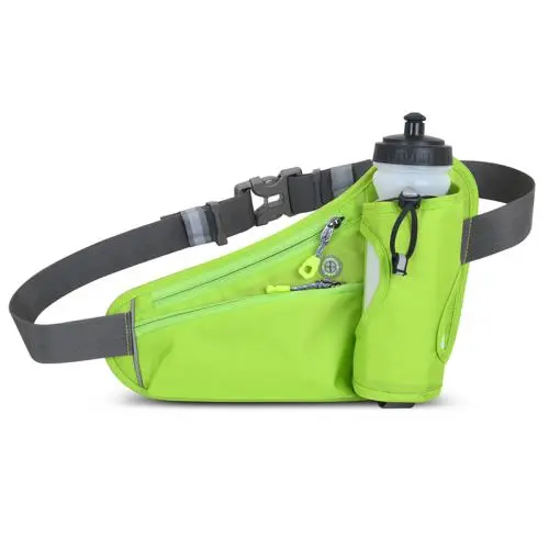 Custom Logo Sports Waist Bag with Bottle Holder Cycling Hiking Fitness Fanny Pack Waterproof Hydration Running Belt