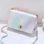 Hot Selling Women Bag NEW Fashion rainbow Lady Handbag PU leather crossbody pattern purse for girls