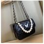 Crossbody women's bag 2023 fashion butterfly design shoulder bags for pearl chain handbags