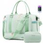 LOVEVOOK Travel Luggage Duffel Bag with USB Port Carry on Weekender Bags with Shoe Compartment Toiletry Purse Gym Bag for Women