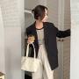 Wholesale Soft Pu Leather Handbag Women Pu Leather Tote Handbag High-capacity Shoulder Bag For Girls