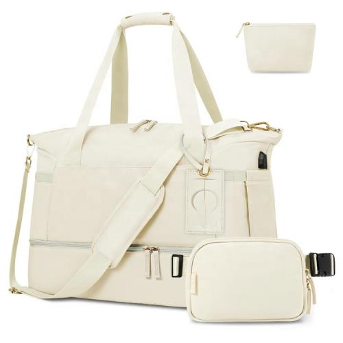 Travel Duffel Bag Sports Tote Gym Bag Shoulder Weekender Overnight Bag for Women