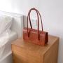 Low Price Trend Retro Vintage Handbag PU Leather Fashion Women's Shoulder Bag Simple Rectangular Ladies Women's Hand Bags
