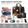 LOVEVOOK 35L 45L large Carry on Overnight Bag with Toiletry shoe Bag for Women gym weekender Hospital Travel Duffel luggae Bag