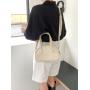 New Candy Color Single Shoulder Crossbody Bag Small and Medium Half Round Dumpling Bag Shaped Handheld Saddle Bag