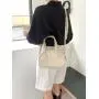 New Candy Color Single Shoulder Crossbody Bag Small and Medium Half Round Dumpling Bag Shaped Handheld Saddle Bag