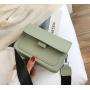 Custom Small Shoulder Solid Color PU Messenger Square Womens Crossbody Bag