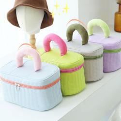 ZF318 New Cosmetic Bag Ladies Fashion Portable Travel Wash Handbag Waterproof Makeup Storage Bag color clash