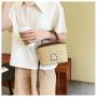 ALS003 Summer Straw Weaving Beach Bag For Women Bamboo Handle Travel Tote Bag Holiday Shopping Straw Basket Bag