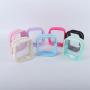 Keymay No MOQ Stock Large Capacity Toiletry Bag Transparent Makeup Pouch Clear Pvc Cosmetic Bag