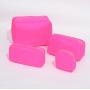 RTS 18 Color Available Women Make Up Vanity Bag Zipper Pouch Customized Bright Waterproof Nylon Pouch Bag Cosmetic