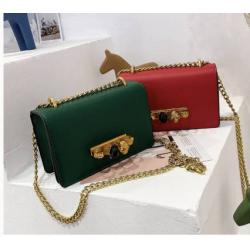 2023 New Design Lock Bag Fashion Handbags PU Leather Woman Bags Luxury Chain Bolsos Shoulder Crossbody Bag WF221020
