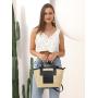 2024 Single Shoulder Women Holiday Beach Straw Tote Bag Portable Vegetable Basket Fashion Large Capacity Woven Bag