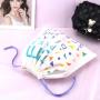 Custom Full Screen Printed Cotton Twill Toys Books Stationery Packing Drawstring Bag Recycled Gift Dust Cotton Pouch
