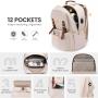 15.6 17.3 Inch Travel Backpack College Casual Daypacks Stylish Teacher Nurse Shoulder Purse Bag School Laptop Backpack for Women