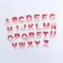 Factory Digital Toothbrush Embroidery Chenille Initial Patches Self Adhesive 26 Alphabets Patch Gradient Single Letter Patches