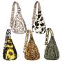 2024 Custom Printed PU Leather Shoulder Chest Bag For Fashion Women Crossbody